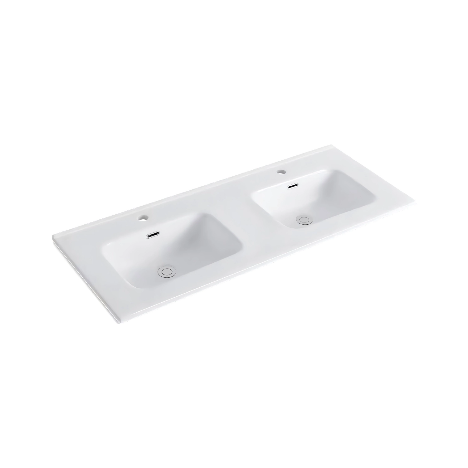 DutchLine-Keramische-Wastafel-OVI-120CM-Glans-wit-2-Kraangaten-2-Wasbakken-1210x465x170-9120BD