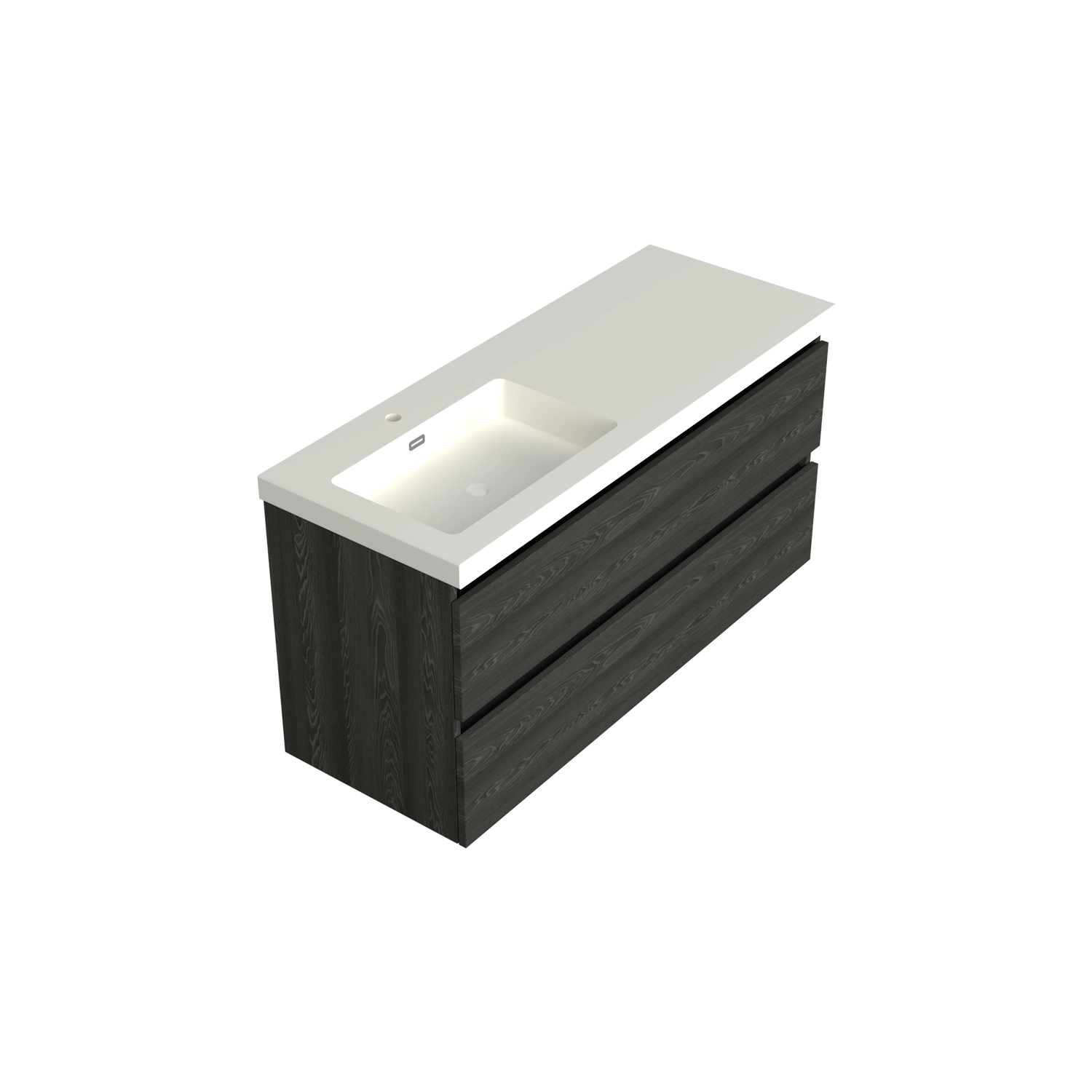 Dutchline-Badmeubel-Onderkast-Links-Lumiere-120x42cm-2-Lades-1-Uitsparing