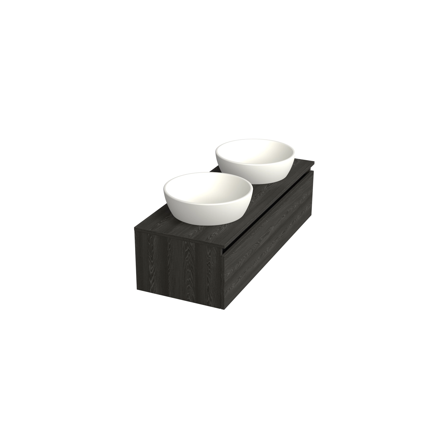 Dutchline-Badmeubel-Onderkast-Lumiere-120x46cm-1-Lade-2-Uitsparingen